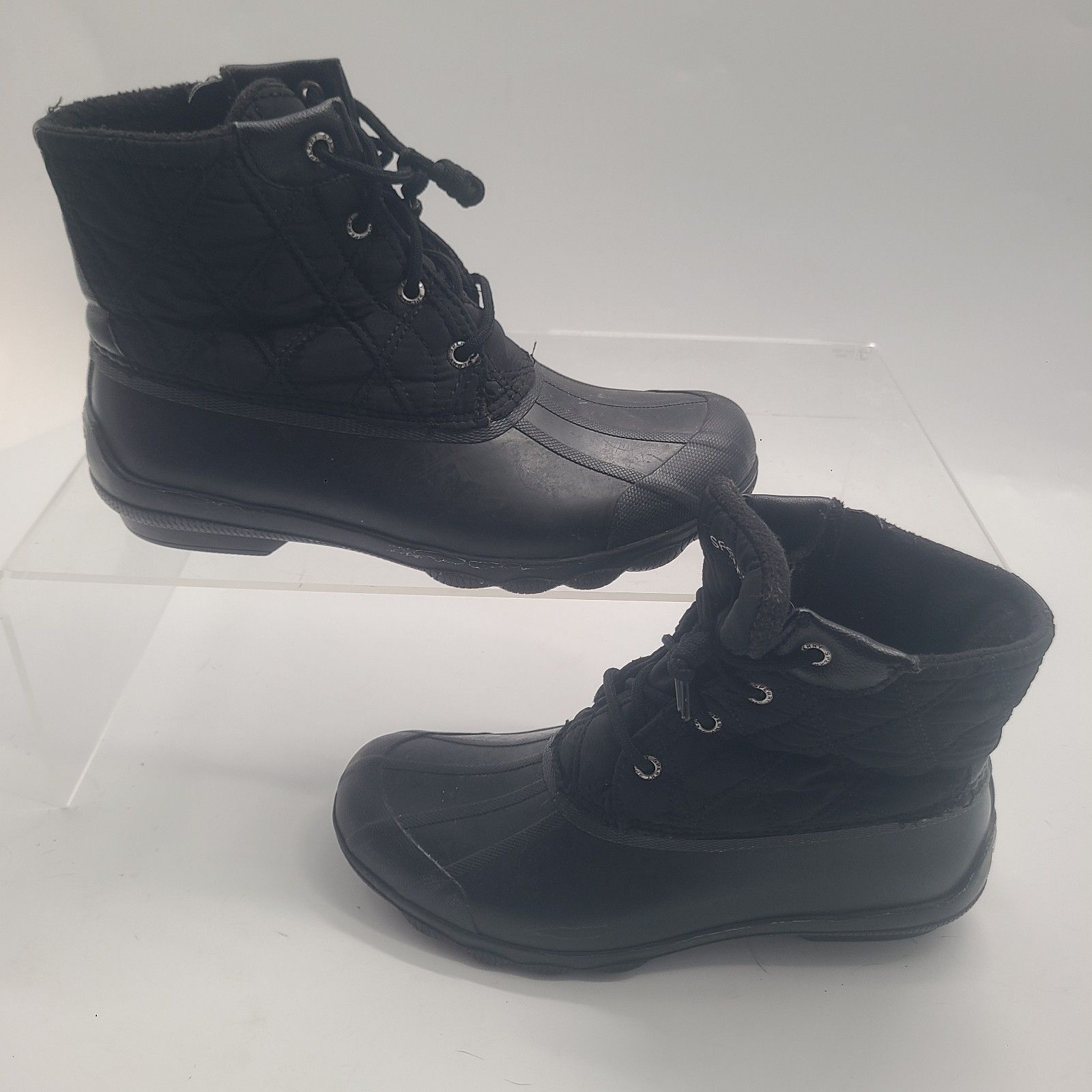 Sperry Women's Saltwater Seacycled Nylon Rain Snow Booties Black 7.5 Sts85654 — image 2 of 8